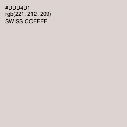 #DDD4D1 - Swiss Coffee Color Image